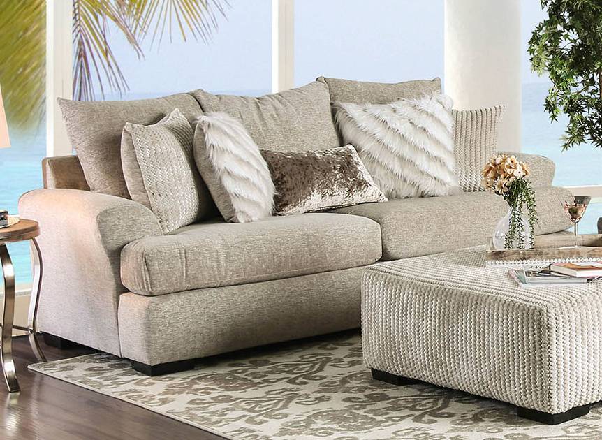 Reina Contemporary Upholstered Sofa